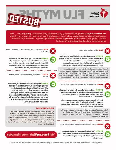 Flu myths busted infographic